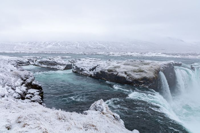 GodafossWaterfall winter 5