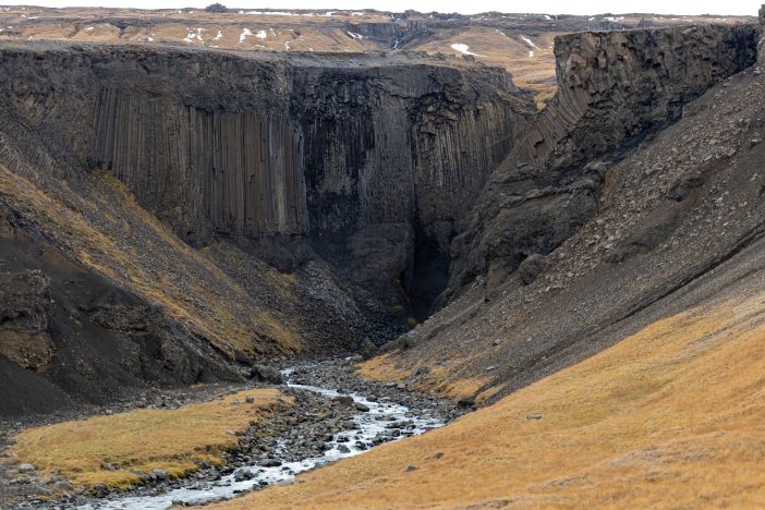 Hengifoss waterfall