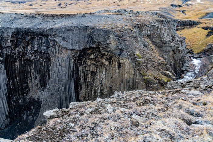 Hengifoss waterfall