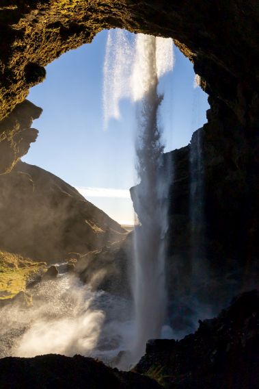 Kvernufoss Waterfall viewpoint